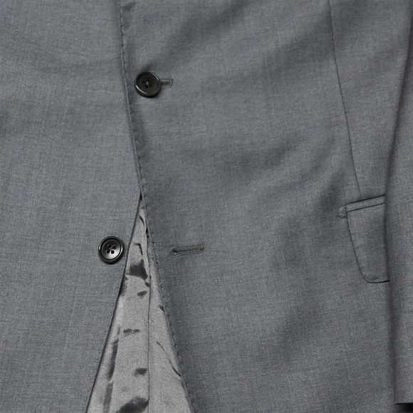Dielmar Private 48R Gray Dormeuil Amadeus 365 Wool Mens Suit Jacket Sport Coat - Picture 3 of 12